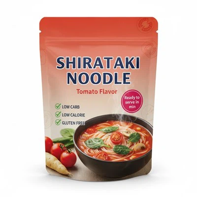 Shirataki-noedels met tomatensmaak