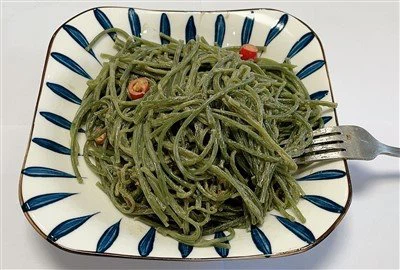 Spinazie Konjac-noedels